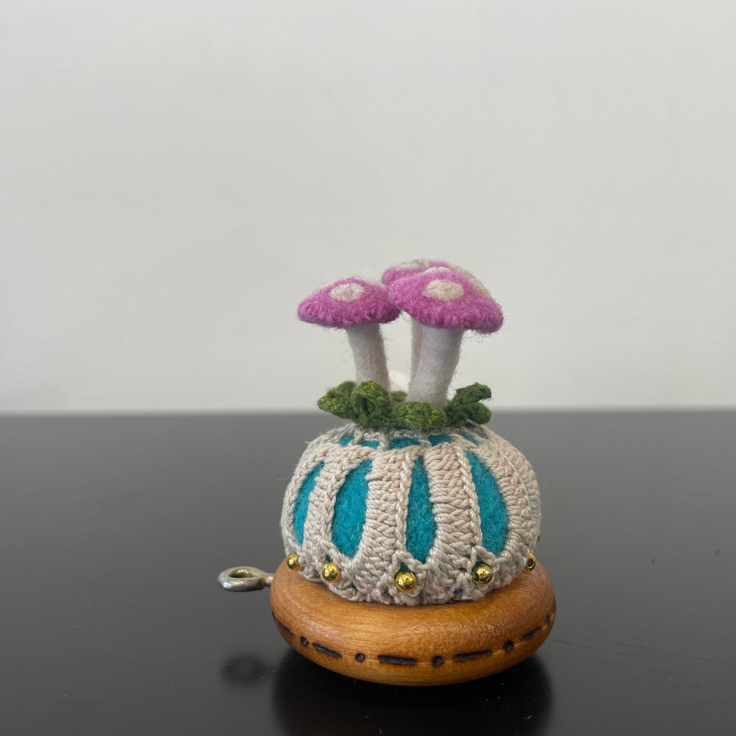 Toadstool Pincushions with Mushroom Pins by Odile Gova