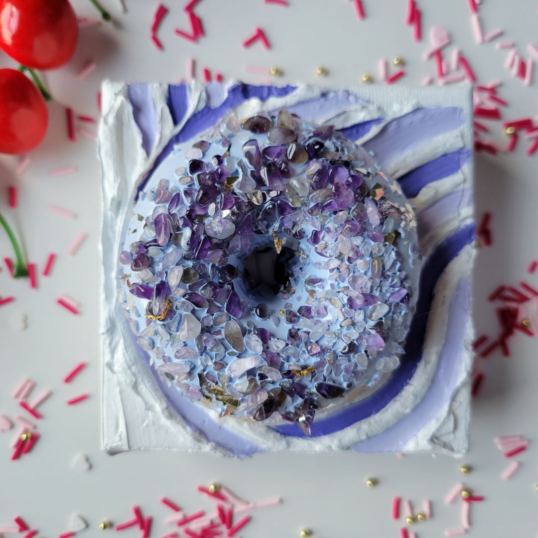 Amethyst Jelly, Donut Series by Courtney Mixed Studio
