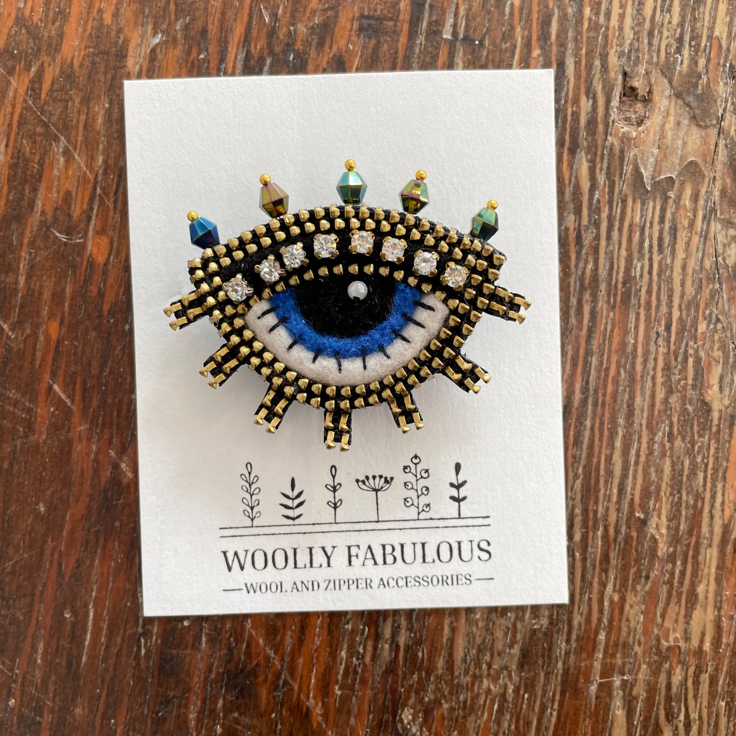 Evil Eye Brooch by Odile Gova