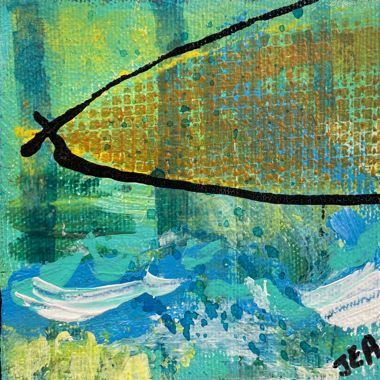Mini Abstract #5 by JudyBlue Anderson