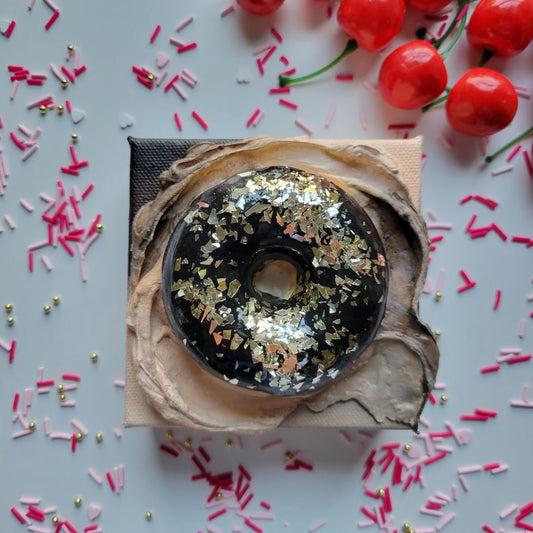 Golden Nutella, Donut Series by Courtney Mixed Studio
