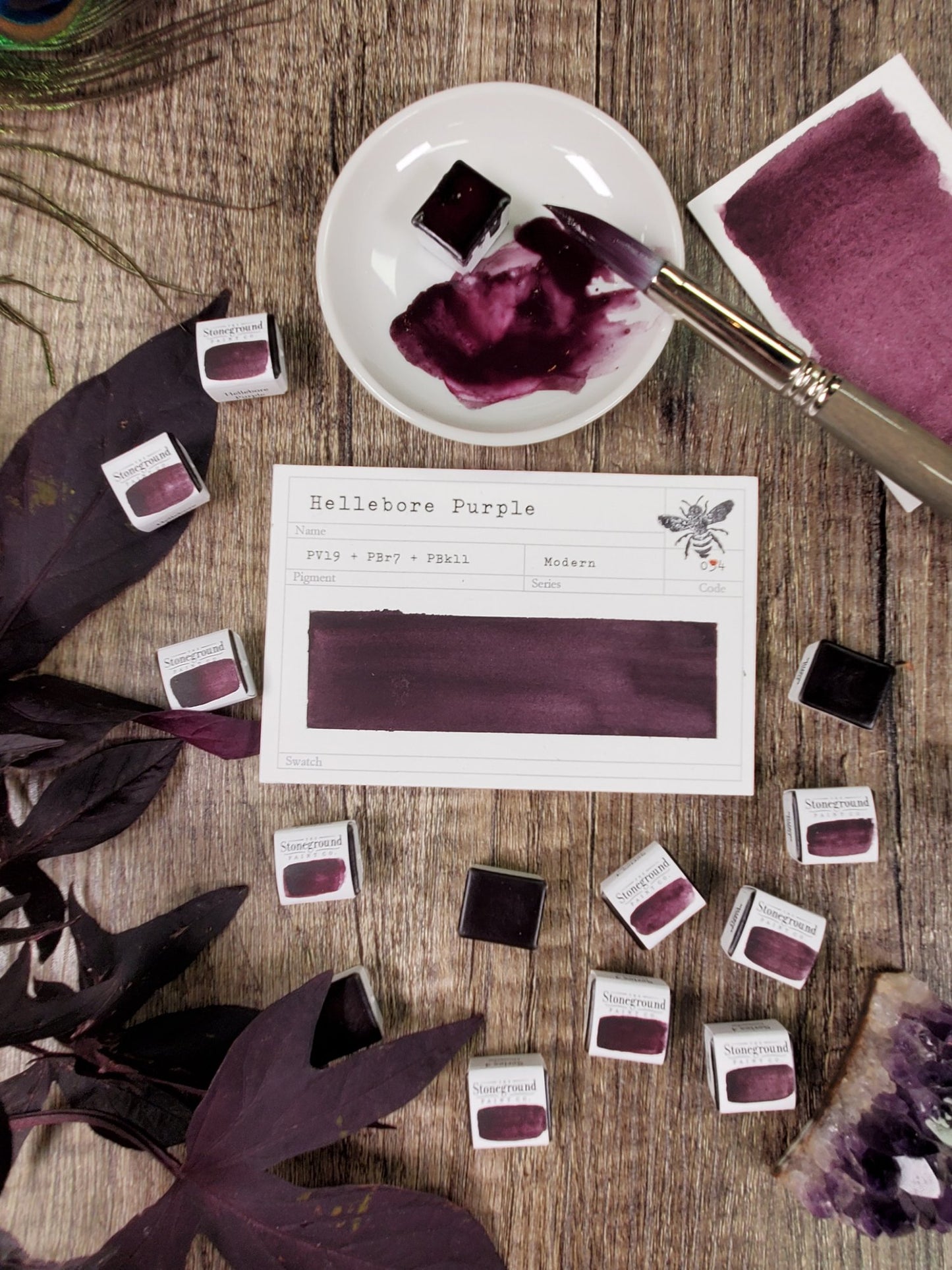 Stoneground Gouache - Hellebore Purple