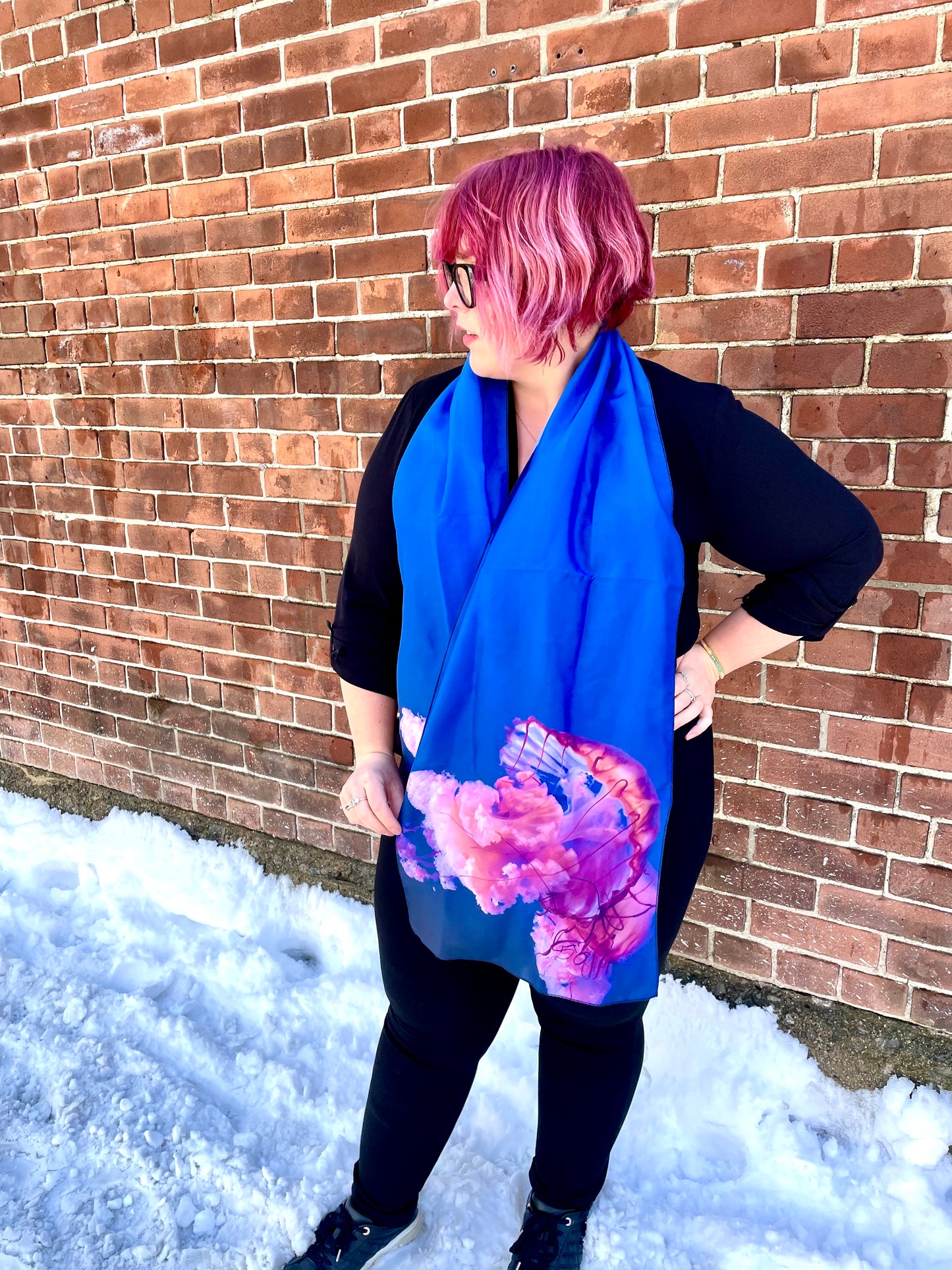 Silk Scarf - Free Flow by Sabrina Leeder