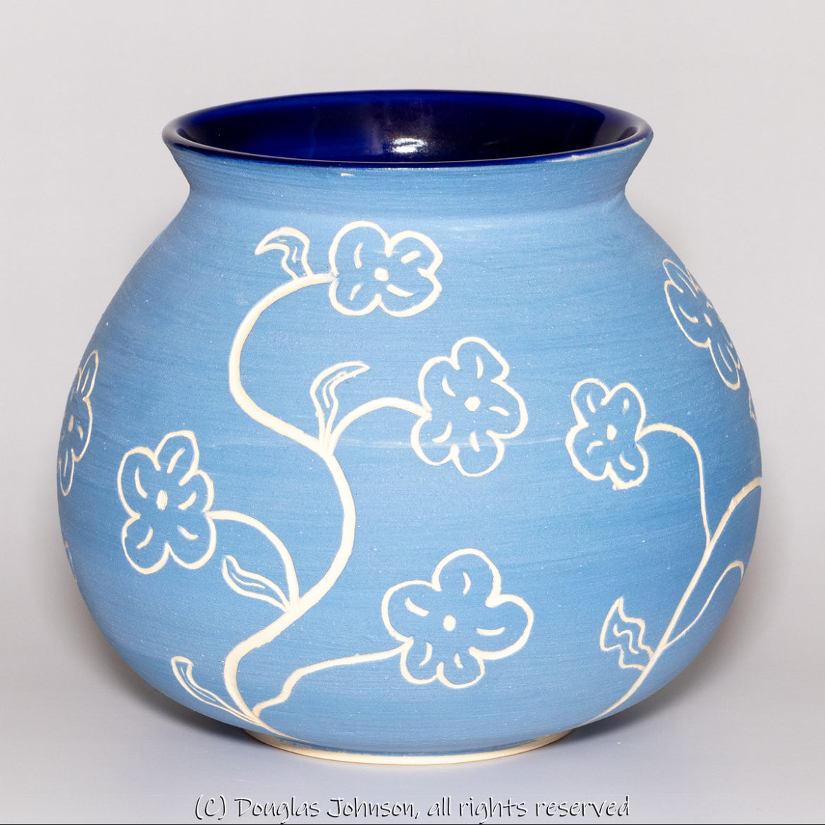 If Dr. Seuss did Cherry Blossoms, Pot by Doug Johnson