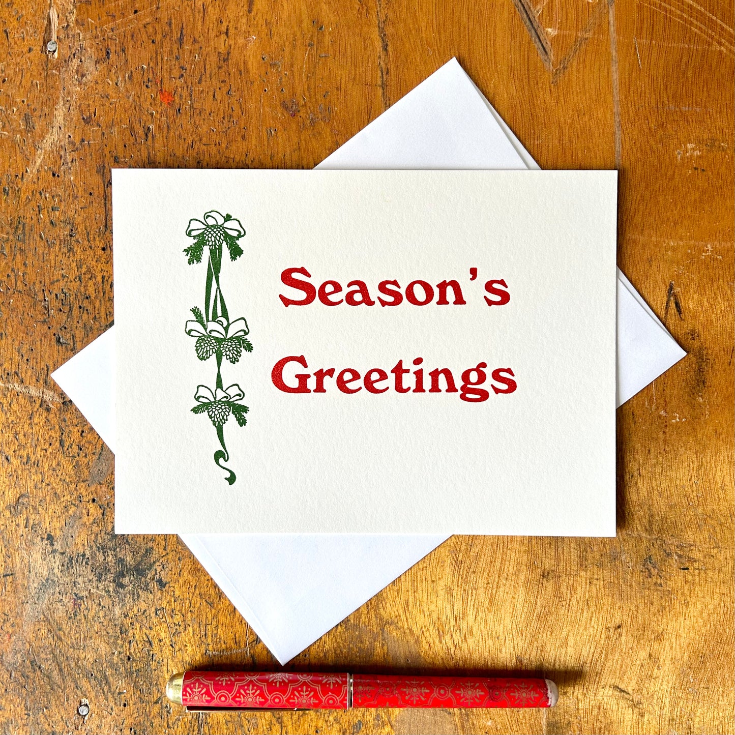 Seasons Greetings - Flat Card by Jacquie Sullivan