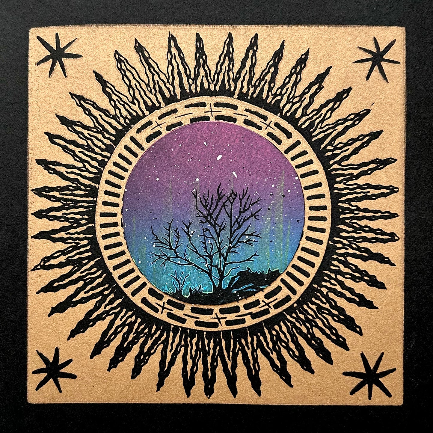 Night Tree Eclipse Cards by Jacquie Sullivan