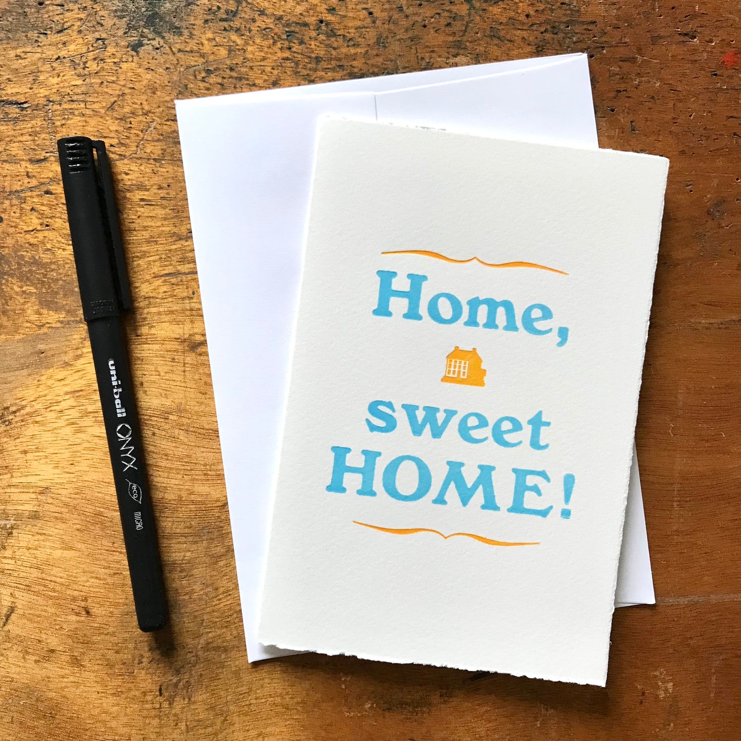 Home, Sweet Home Letterpress card by Jacquie Sullivan