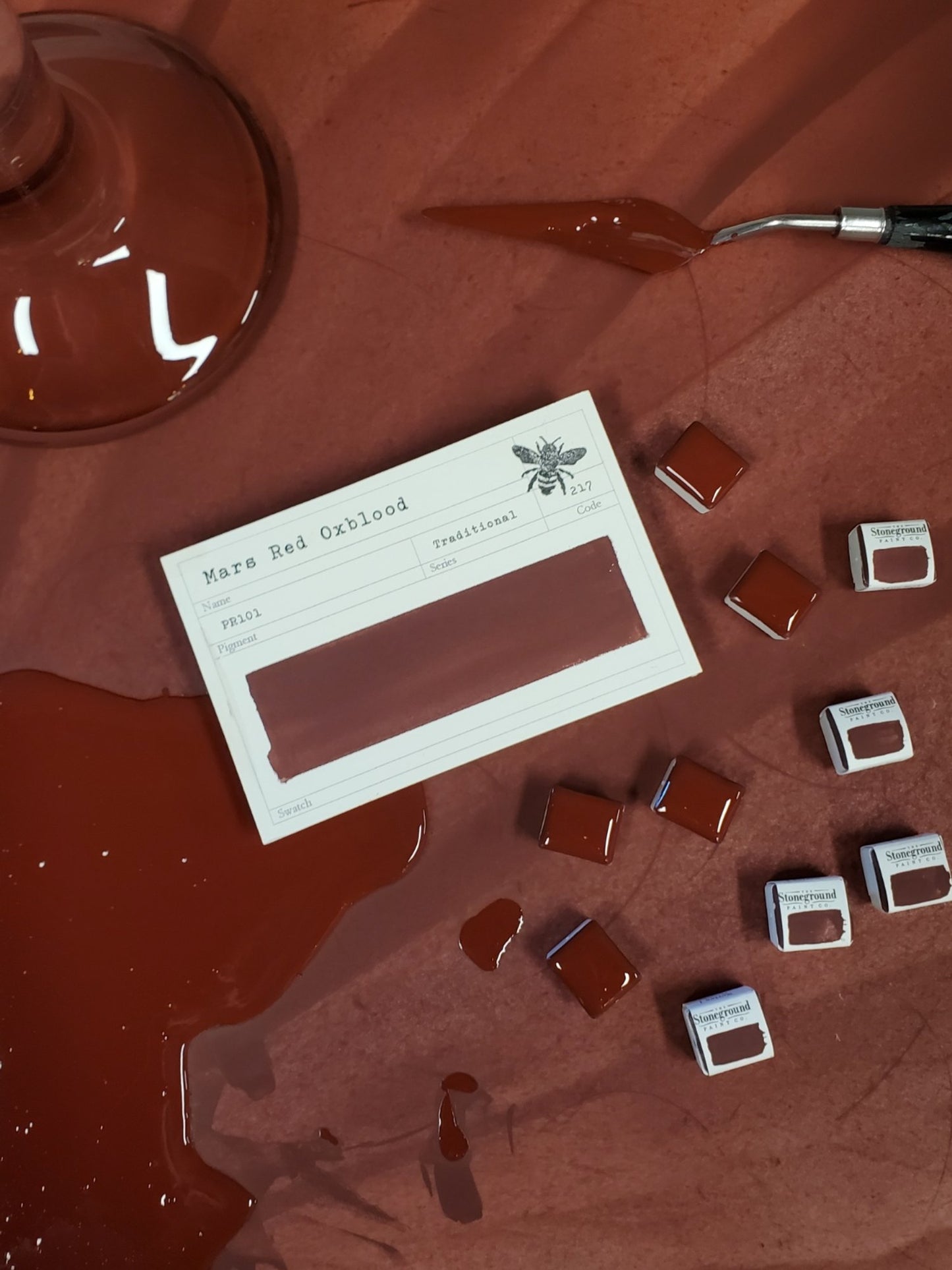 Stoneground Gouache - Mars Red Oxblood