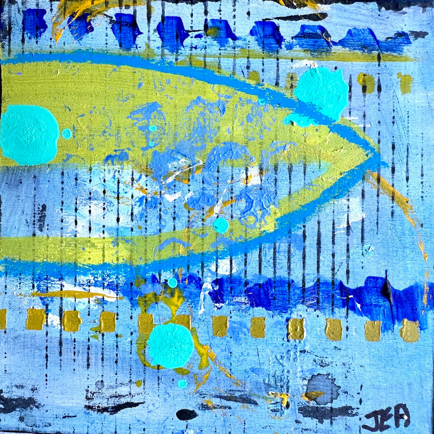 Mini Abstract #10 by JudyBlue Anderson