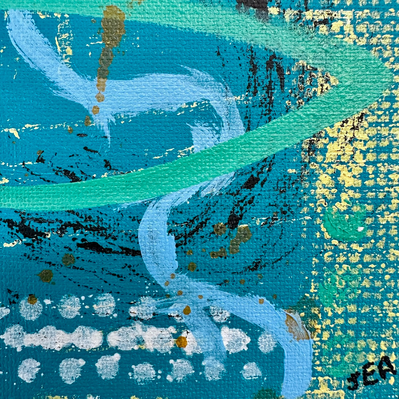 Mini Abstract #17 by JudyBlue Anderson