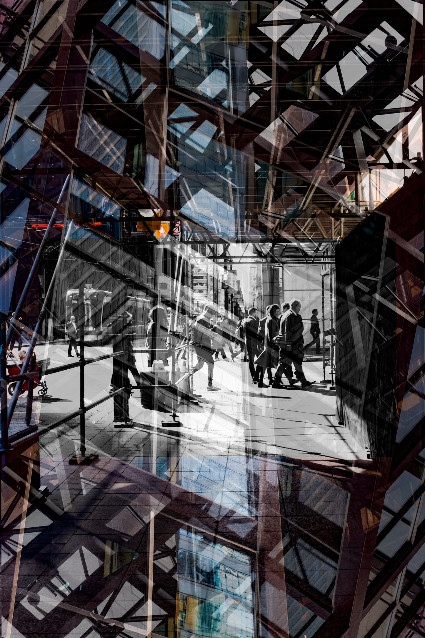 Silk Scarf - Another Face I Can't Recall by Sabrina Leeder