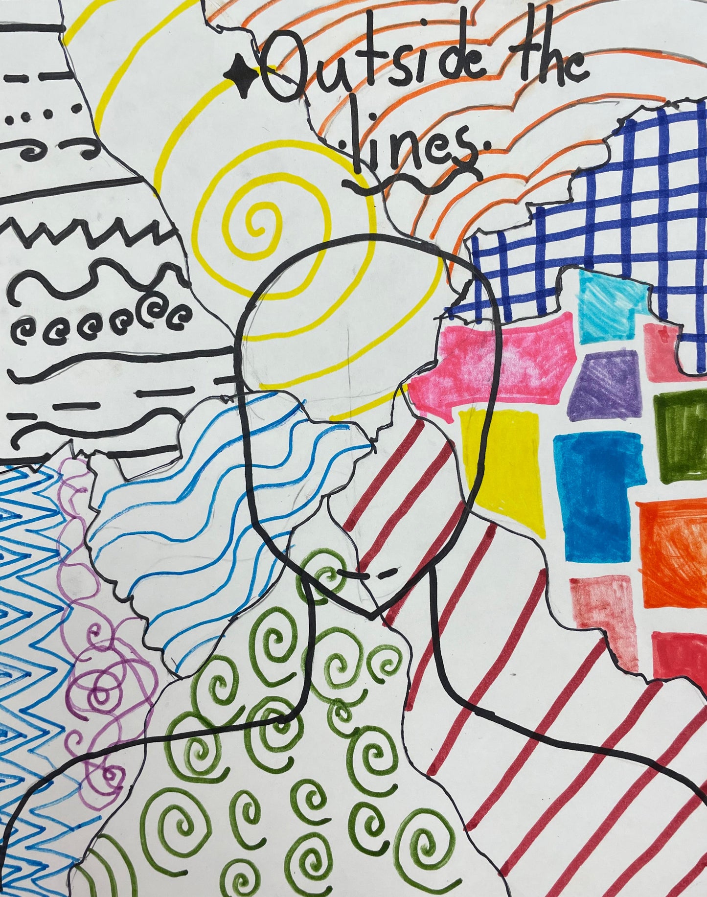 Outside The Lines by Bronwyn - Kids Juried Art Show