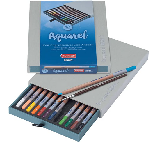 Aquarel Watercolour Pencil Set by Bruynzeel Design