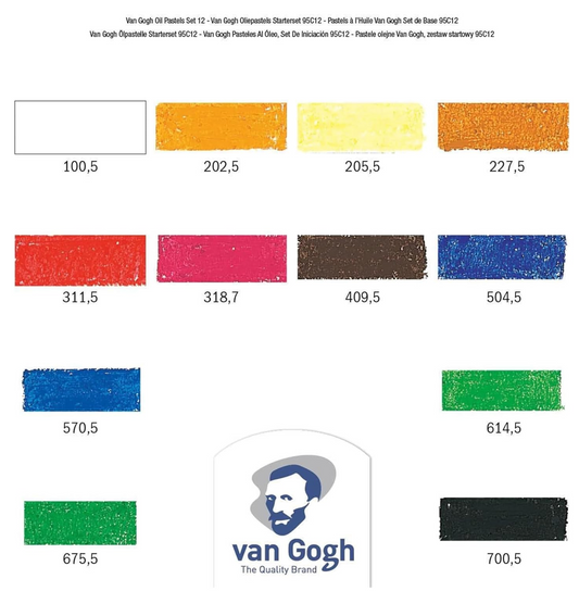 VAN GOGH OIL PASTEL STARTER SET | 12 COLOURS