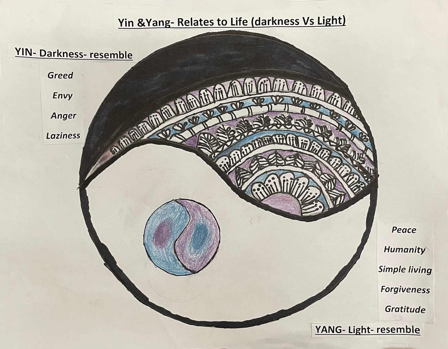Yin Yang by Krishna - Kids Juried Art Show