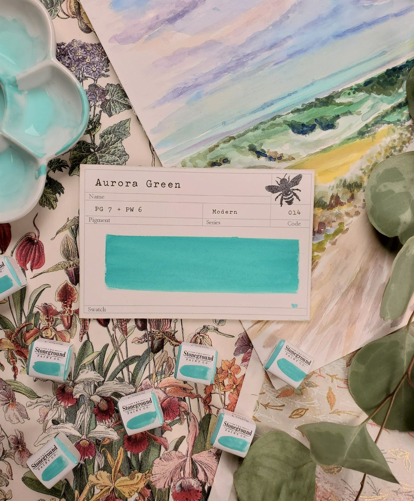 Stoneground Gouache - Aurora Green