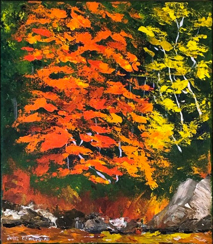 Autumn on the Medway by Janet Clattenburg