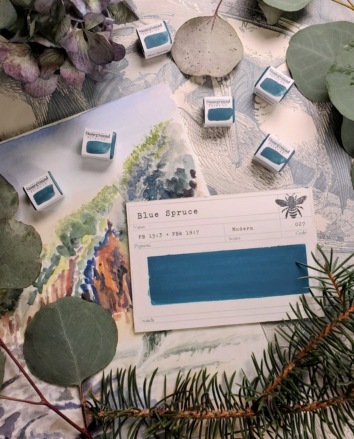 Stoneground Gouache - Blue Spruce