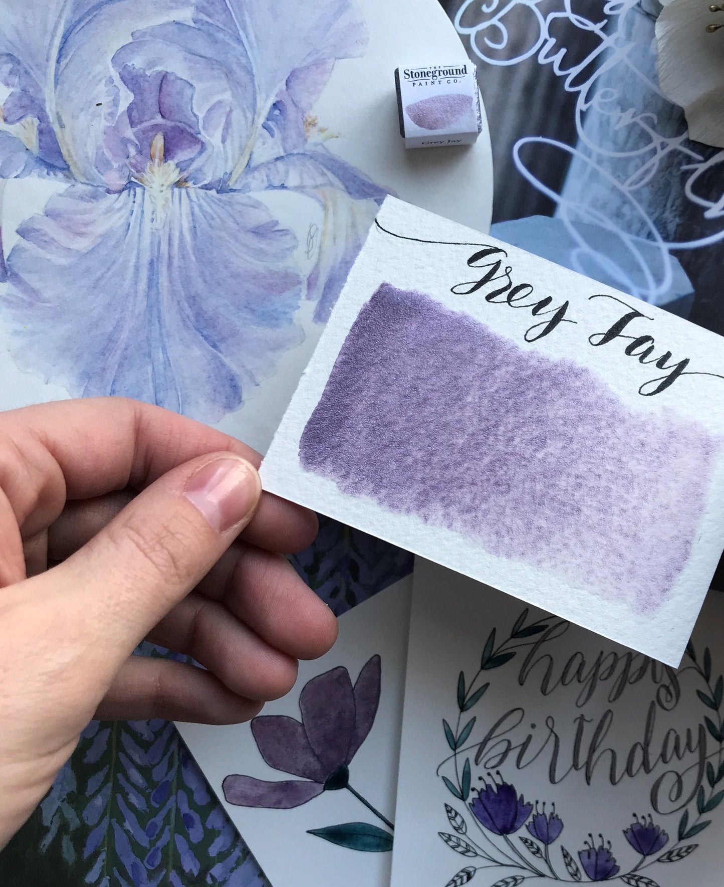 Stoneground - Grey Jay (Color perlado - Half Pan)