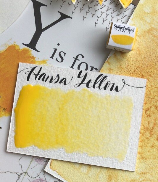 Stoneground - Hansa Yellow (Synthetic - Half Pan)