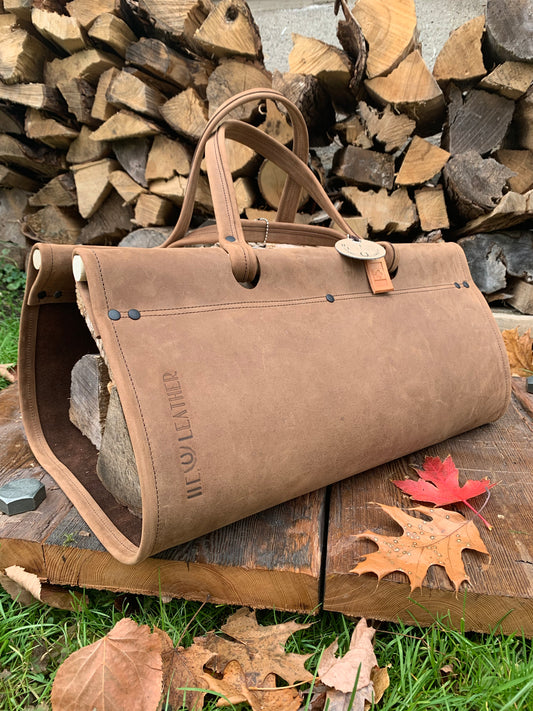 Leather Log Tote by Hyde Ends Leather