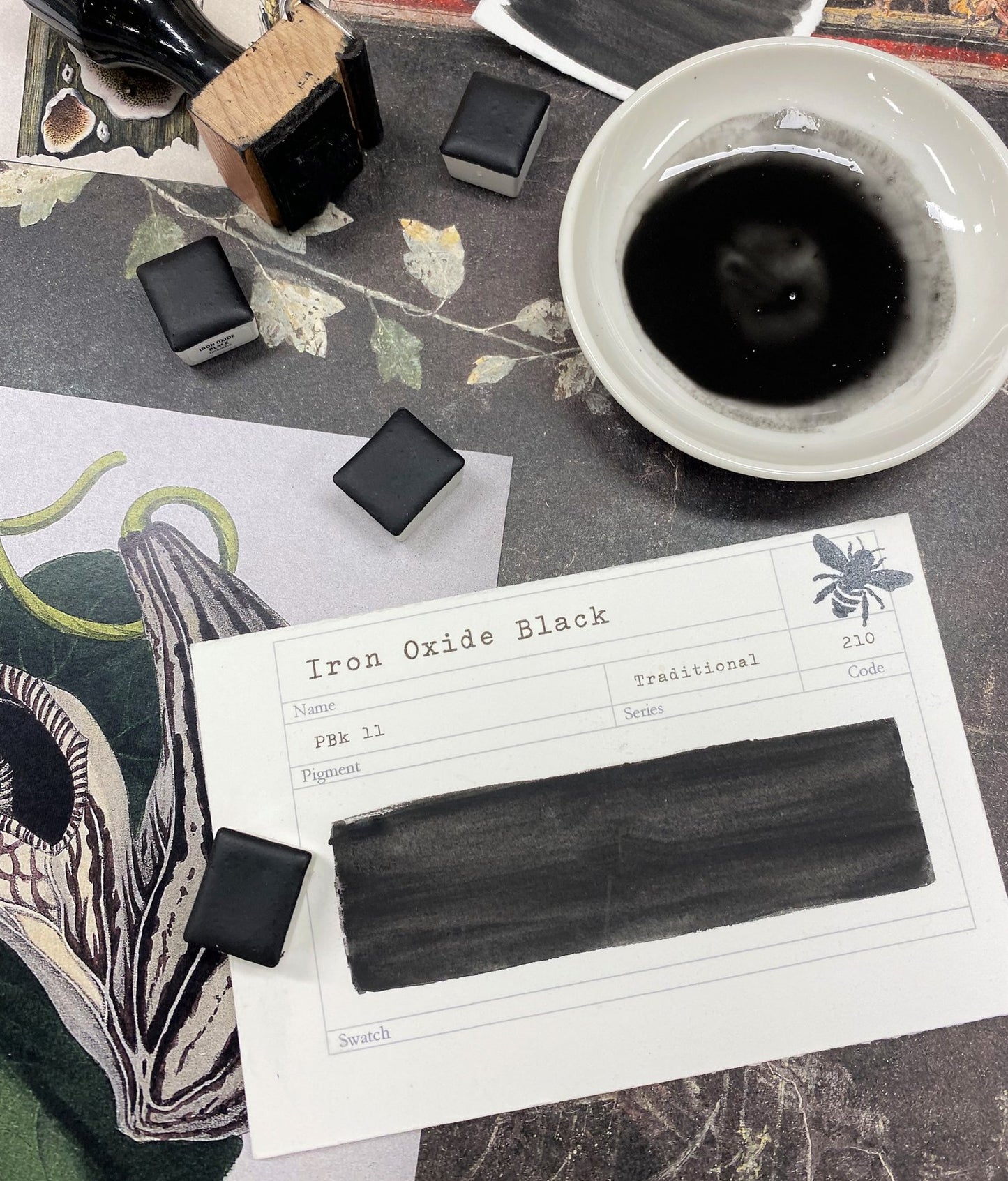 Stoneground Gouache - Iron Oxide Black