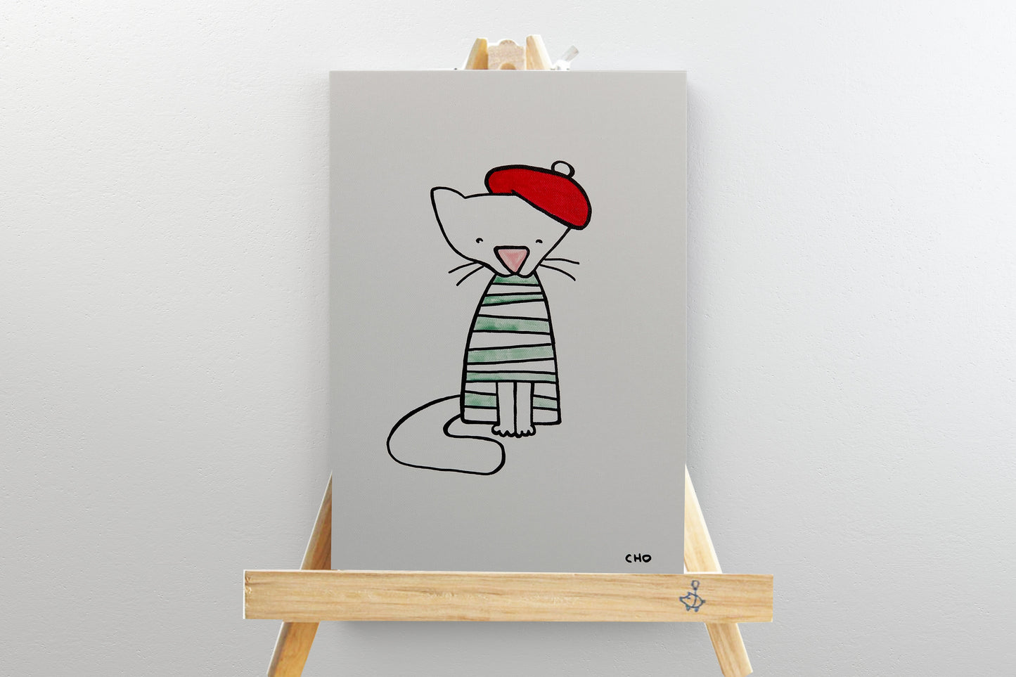 Mini Le Meow with Easel by Wendy Cho, Once Upon a Design