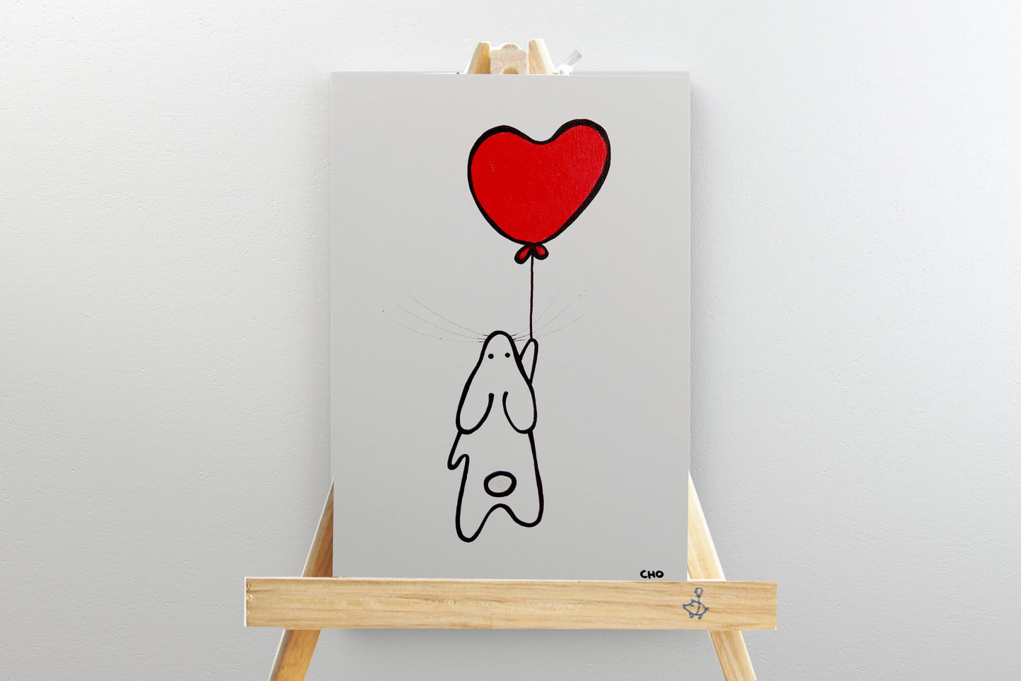 Mini Love Bunny with Easel by Wendy Cho, Once Upon a Design