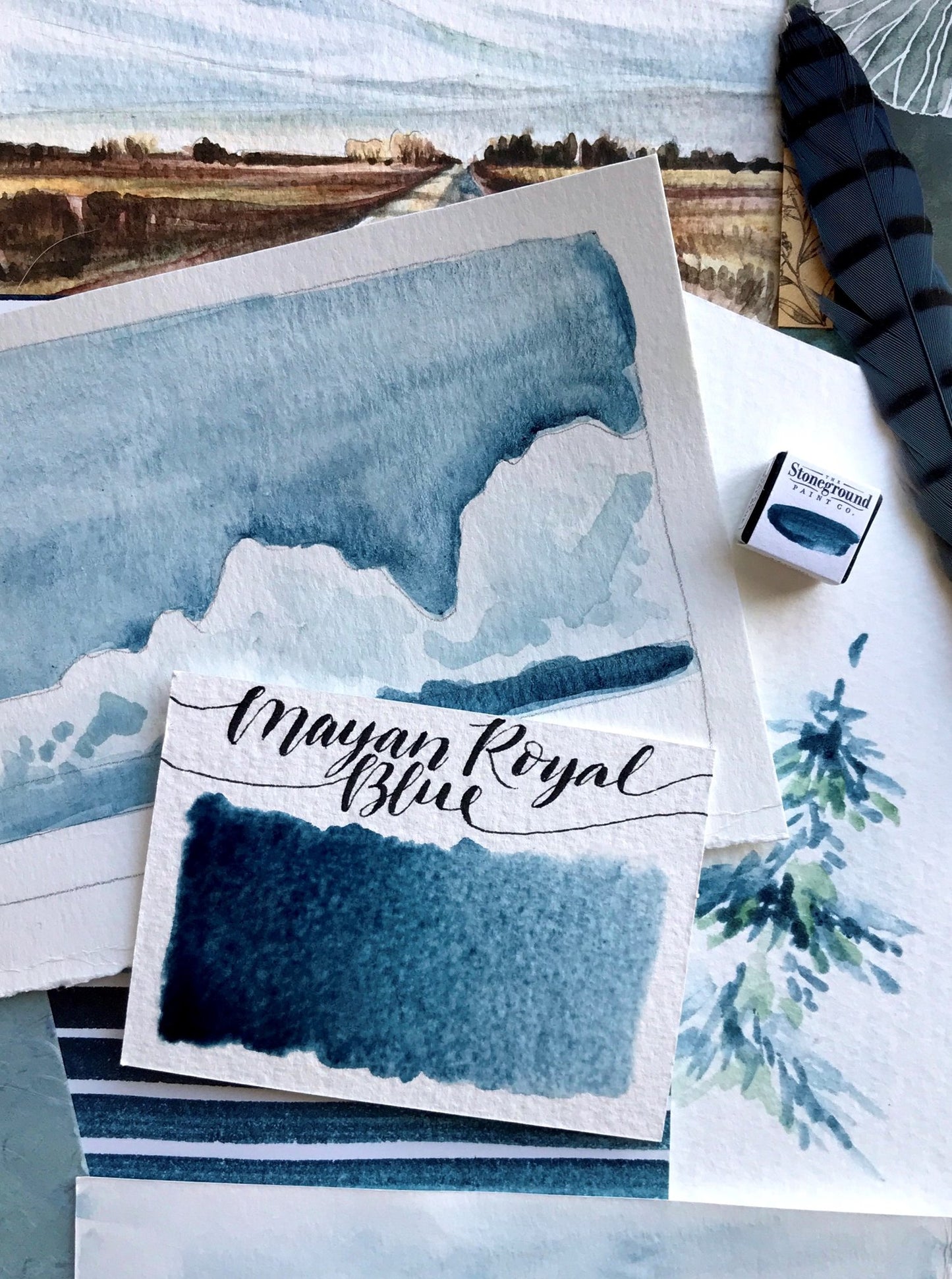 Stoneground - Mayan Royal Blue (Color de la tierra - Half Pan)