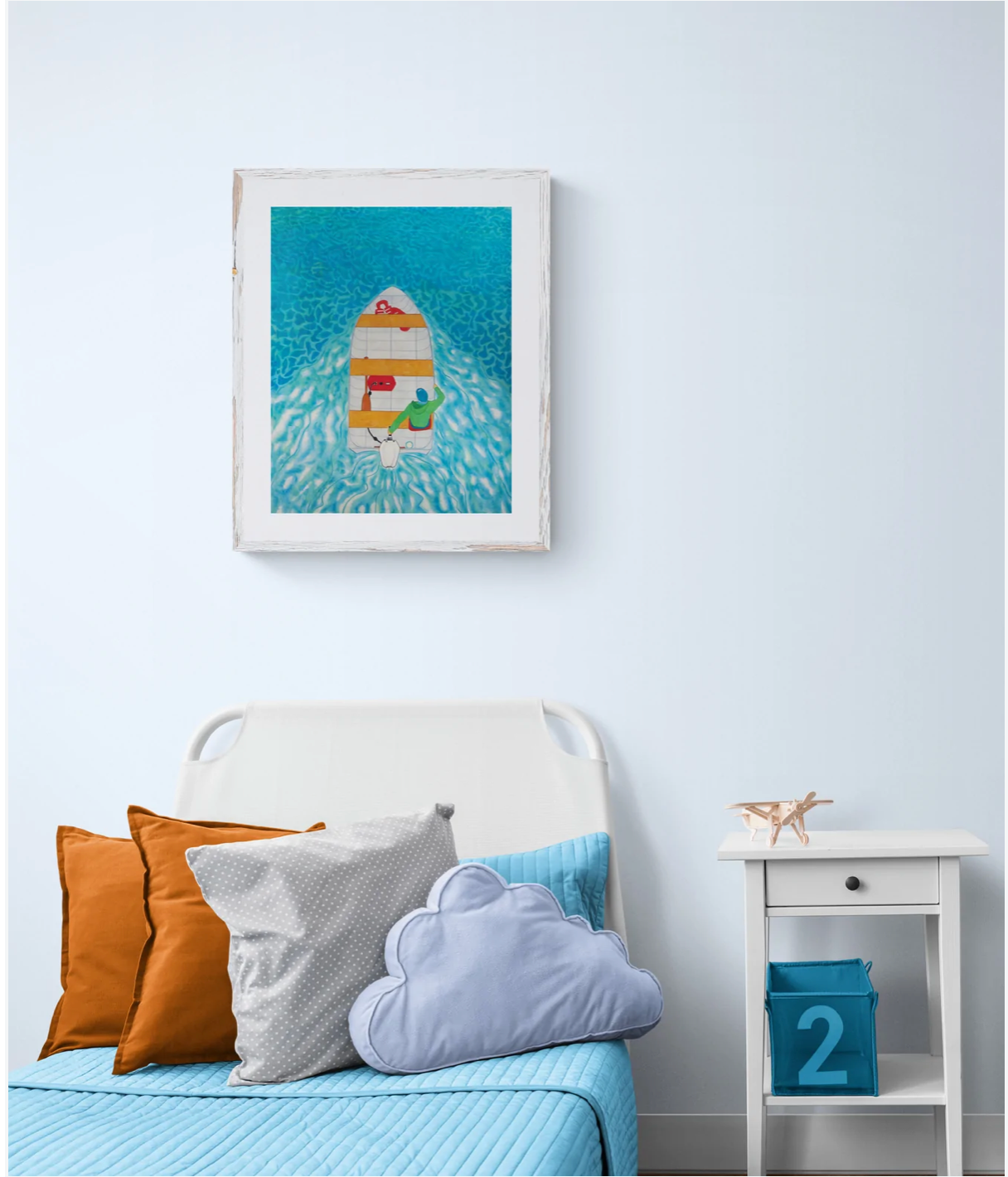 Skimming The Lake Print by Kevin J Harper