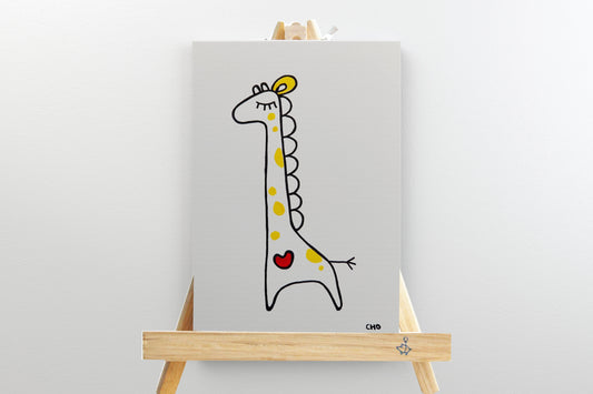 Mini Heart Giraffe with Easel by Wendy Cho, Once Upon a Design