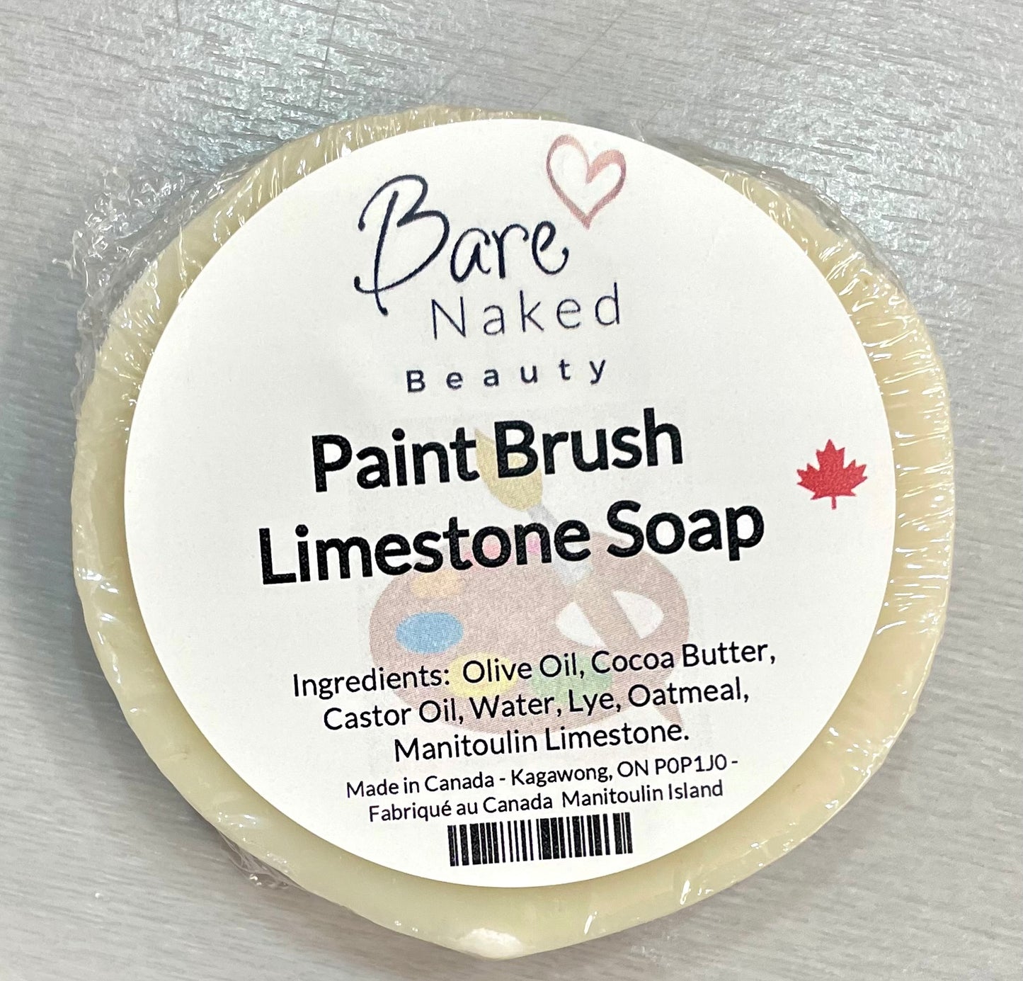 Bare Naked Beauty - Limestone Paint Brush Soap