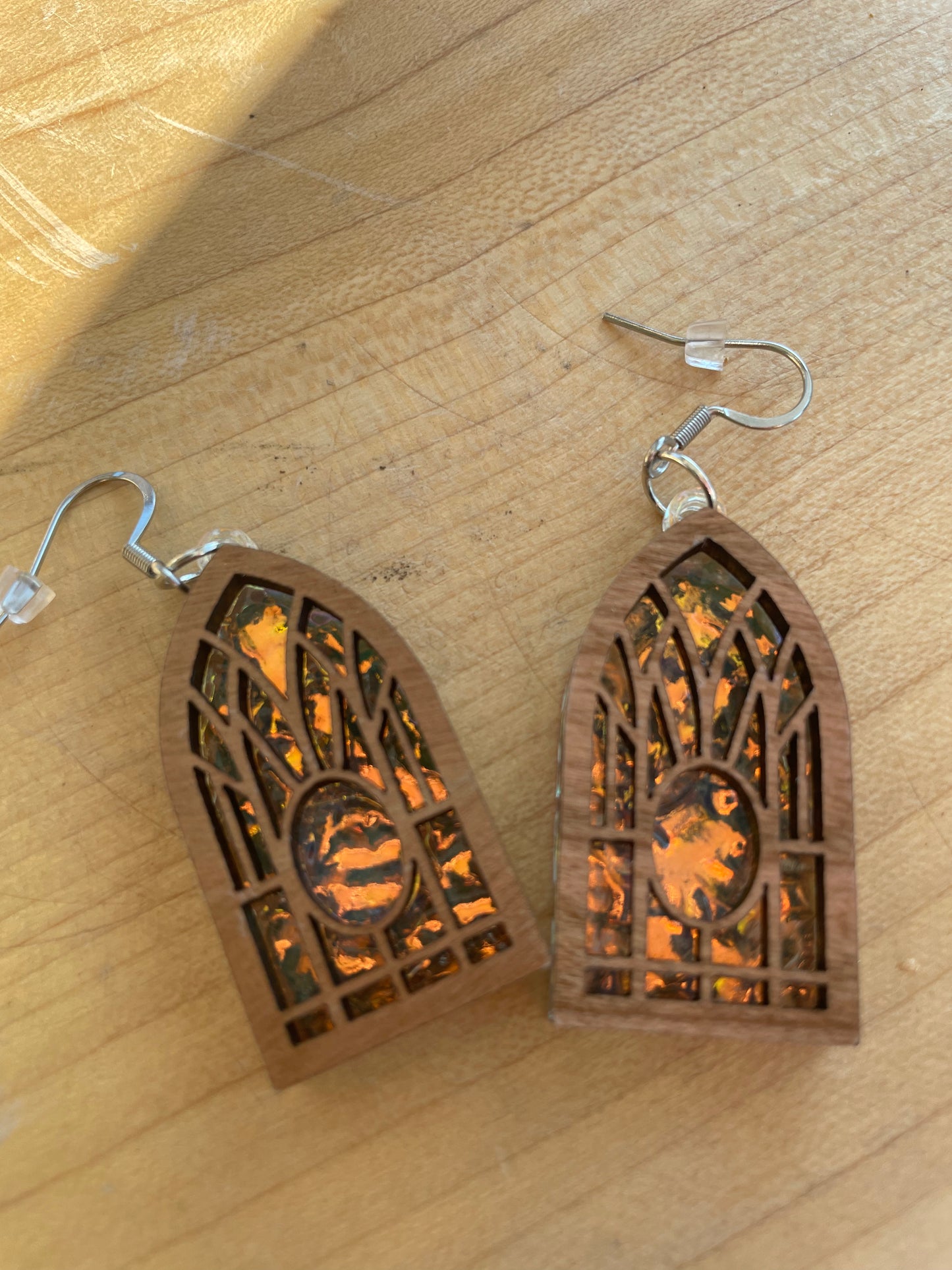 Stained Glass Window Earring by Sydney