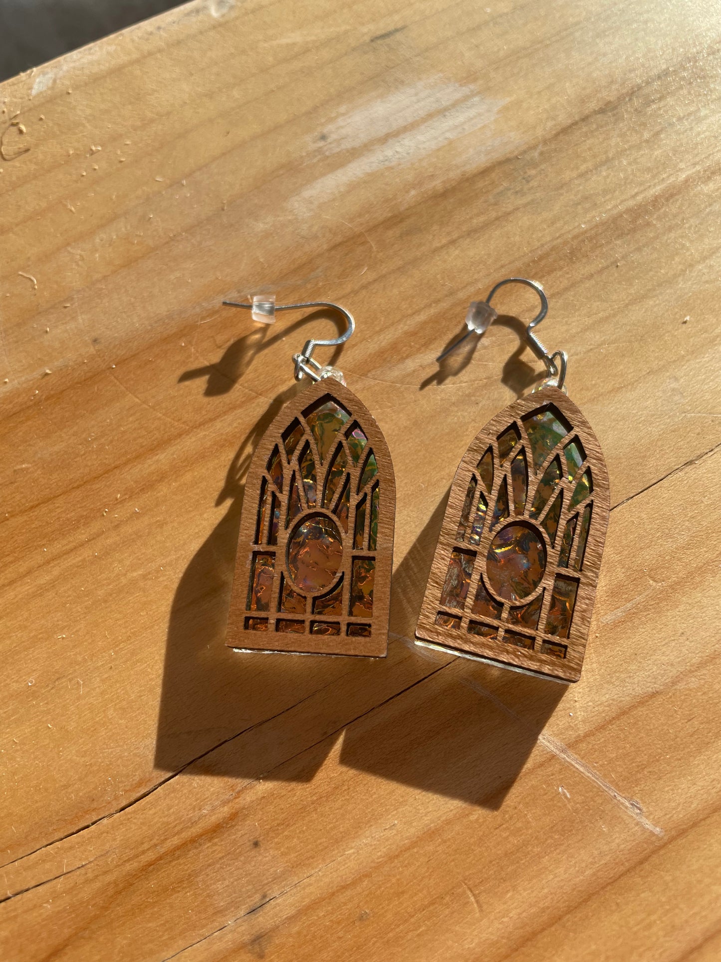 Stained Glass Window Earring by Sydney