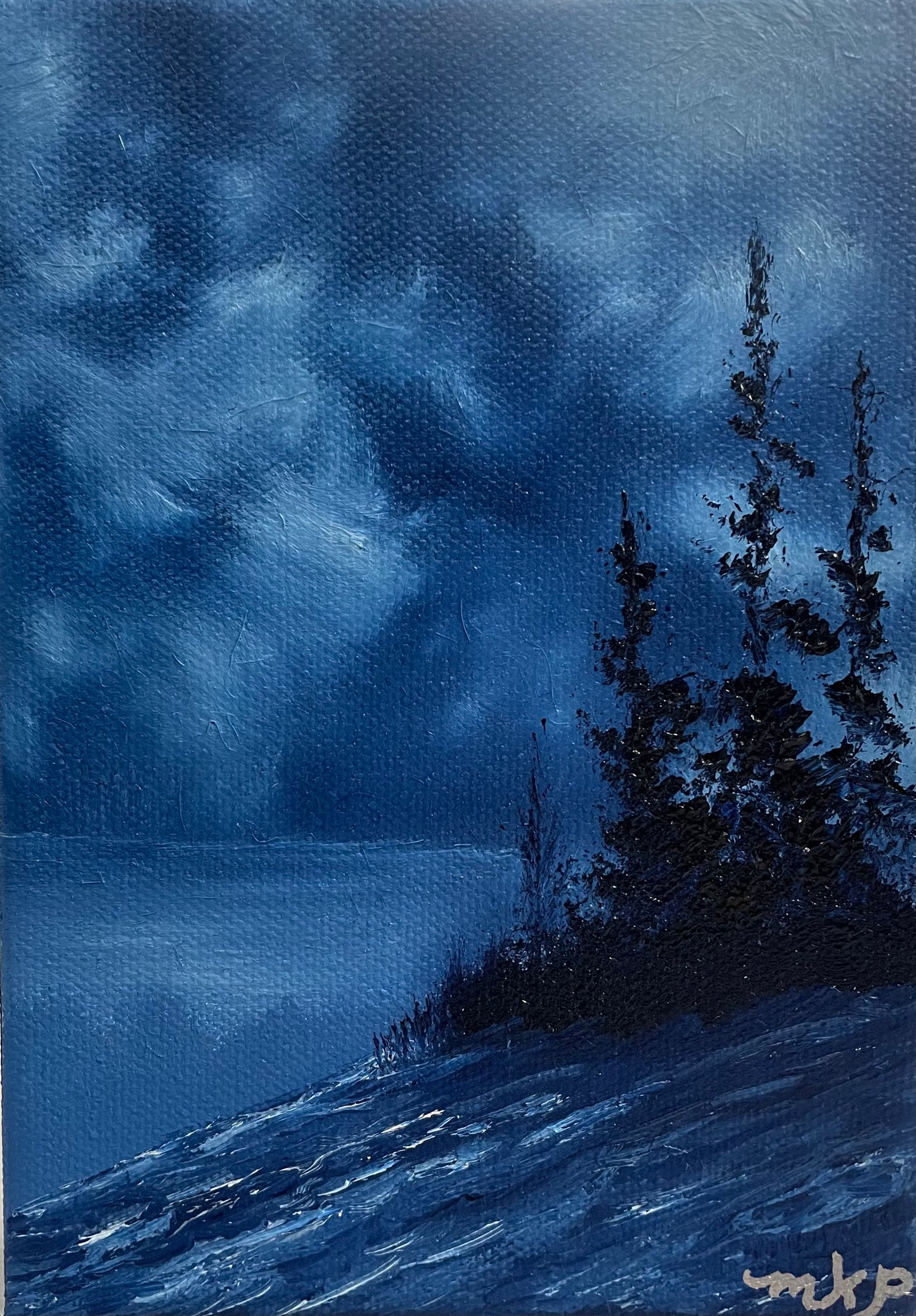 Moonlight and Love On The Rocks by Mary Perkins
