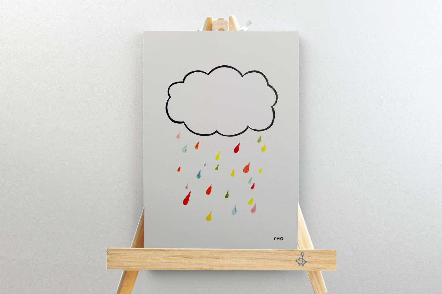Mini Rainbow Drops with Easel by Wendy Cho, Once Upon a Design