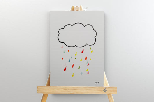 Mini Rainbow Drops with Easel by Wendy Cho, Once Upon a Design
