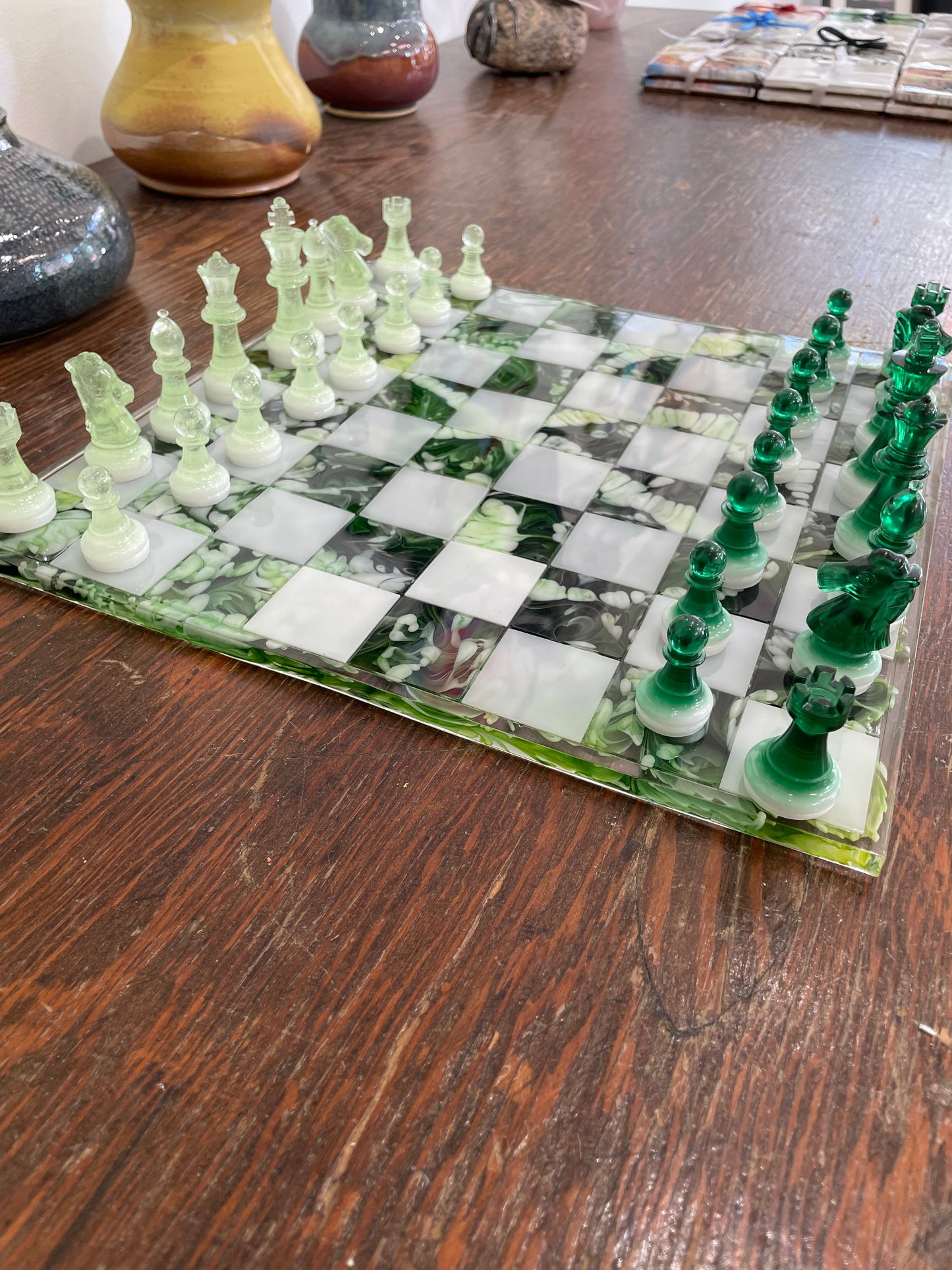 Emerald City Chess Set by Mary Perkins