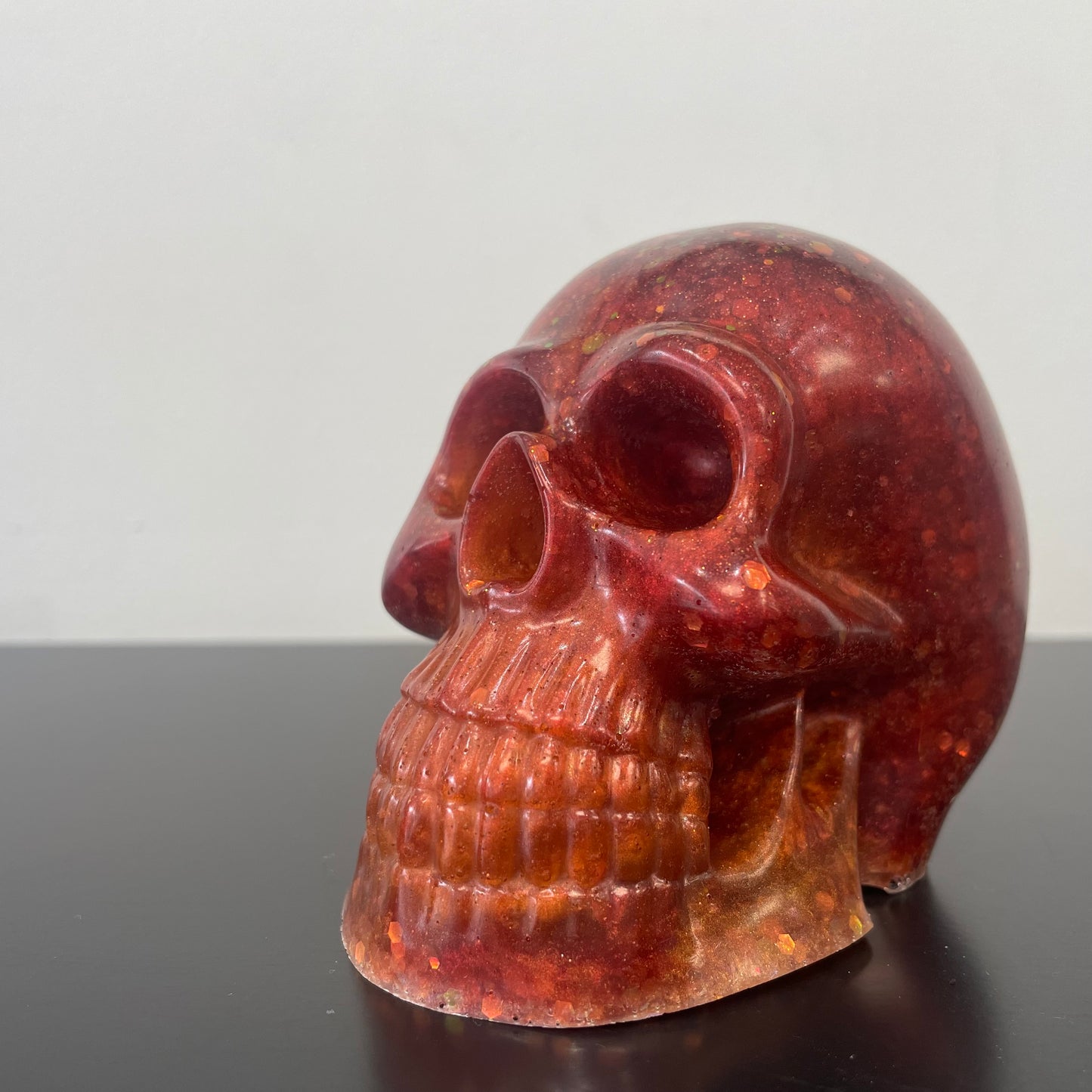 Resin Skulls by Mary Perkins