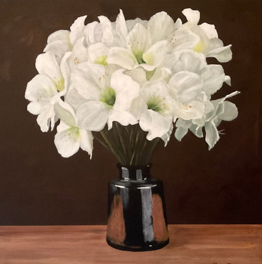 Amaryllis in Vase by Sharon Nielsen