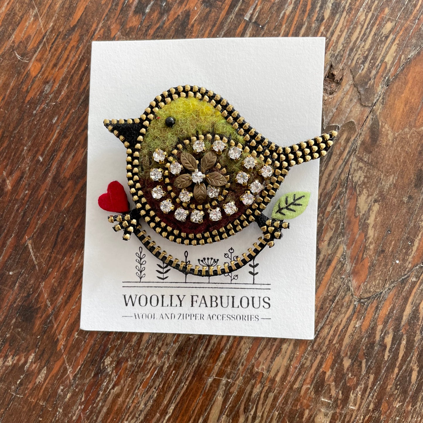 Bird Brooch by Odile Gova