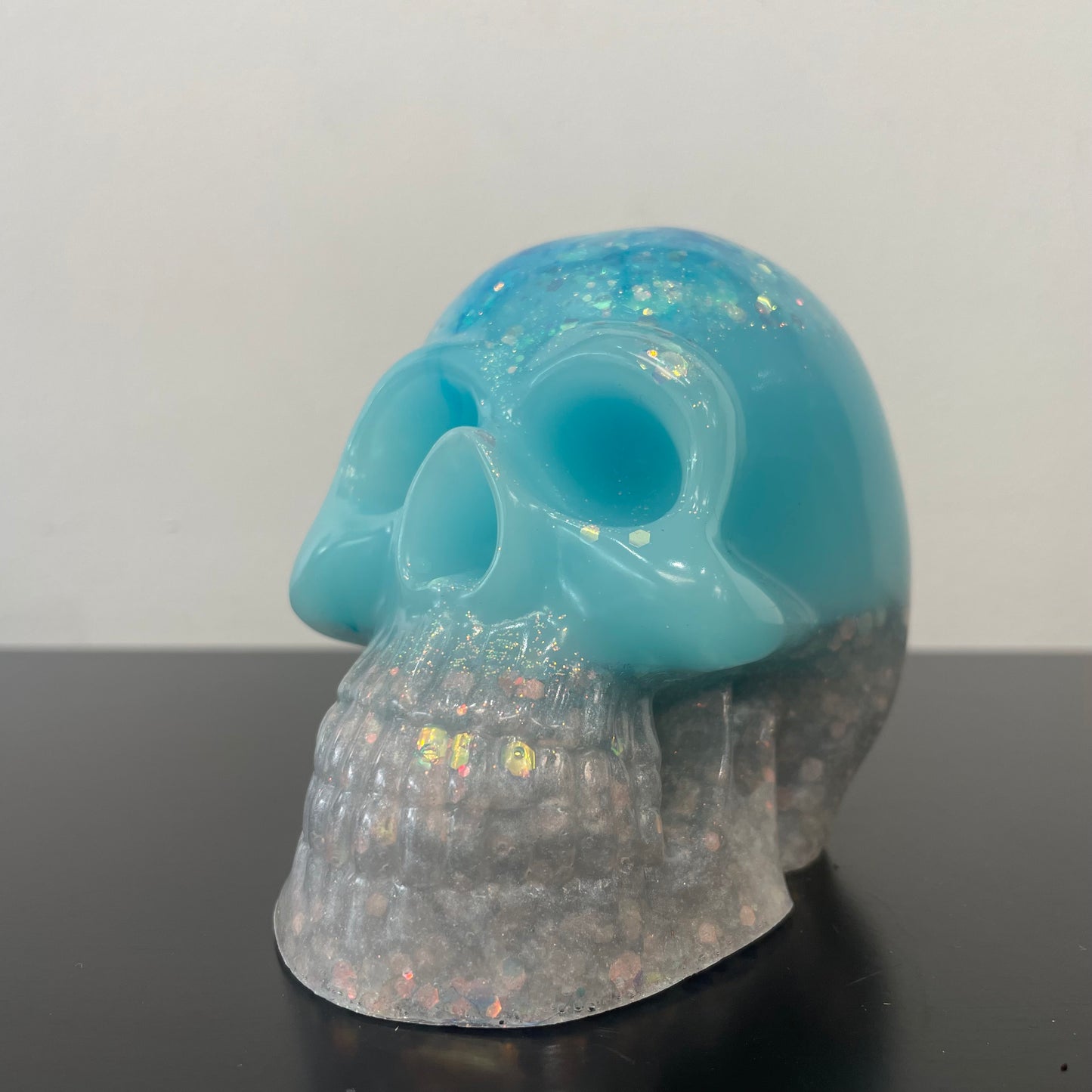 Resin Skulls by Mary Perkins