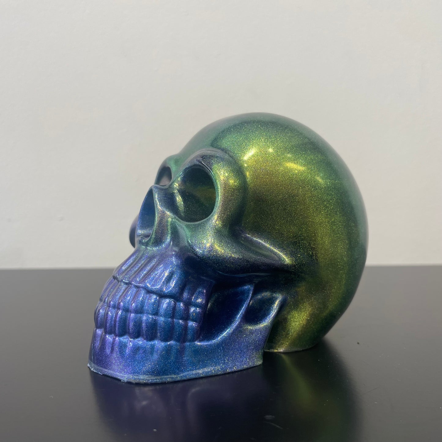 Resin Skulls by Mary Perkins