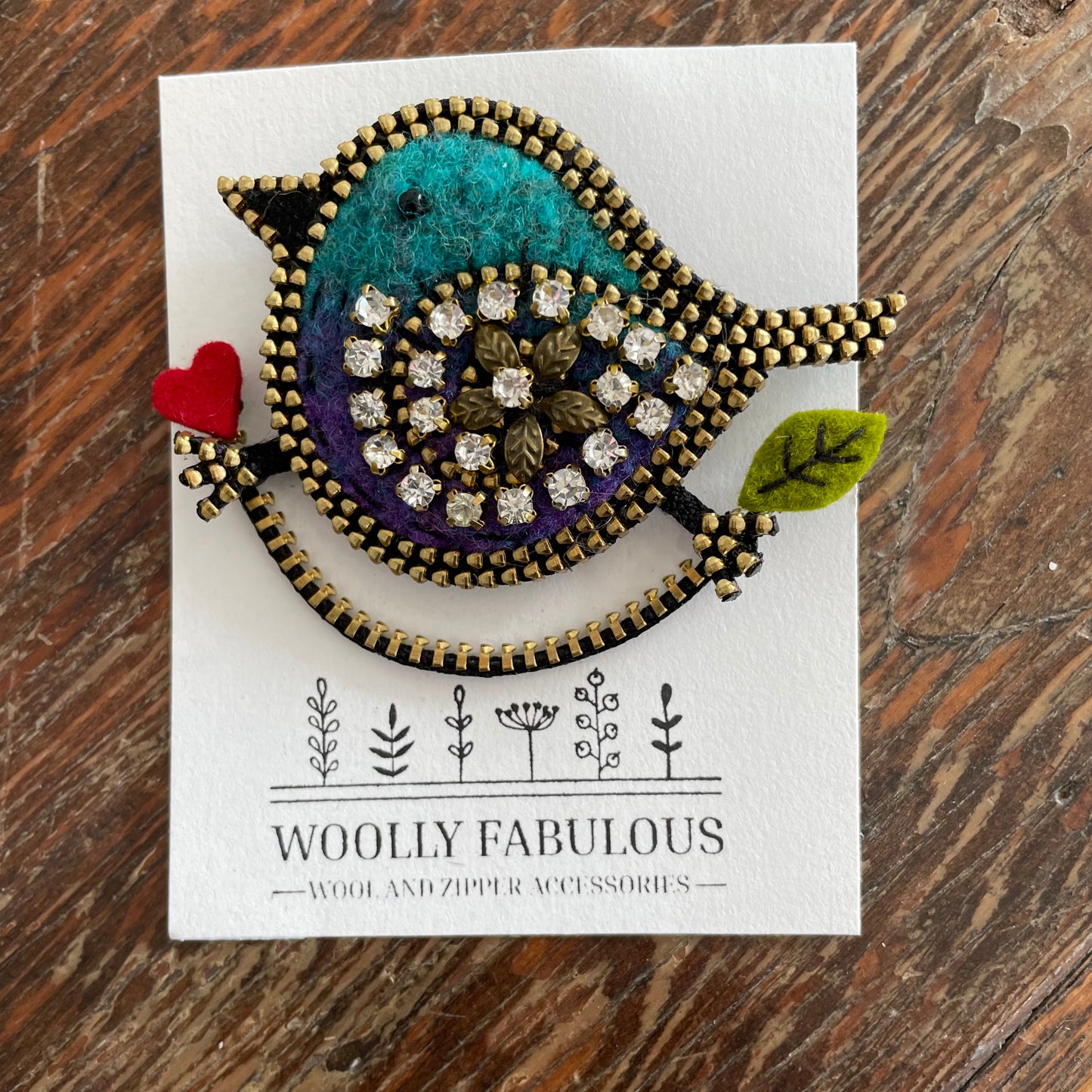 Bird Brooch by Odile Gova