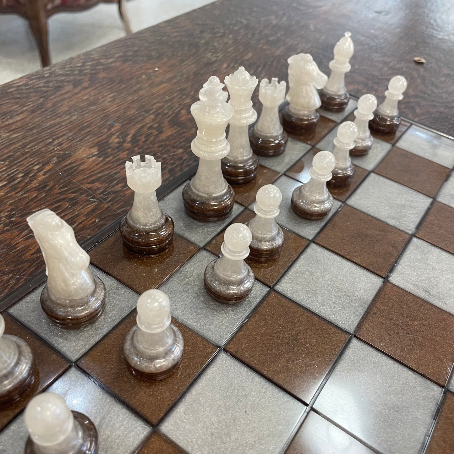 “Coffee Time” Chess Set by Mary Perkins