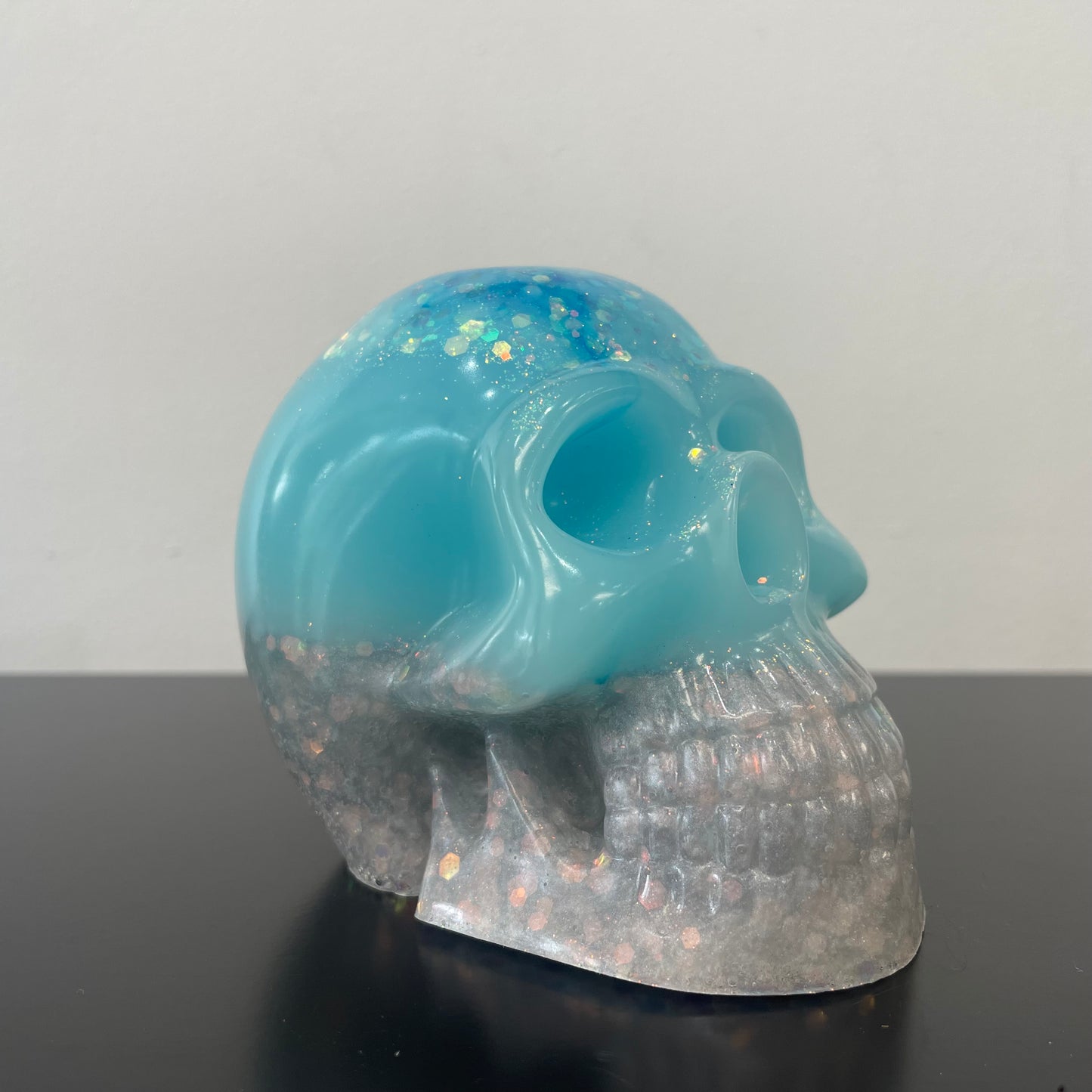 Resin Skulls by Mary Perkins