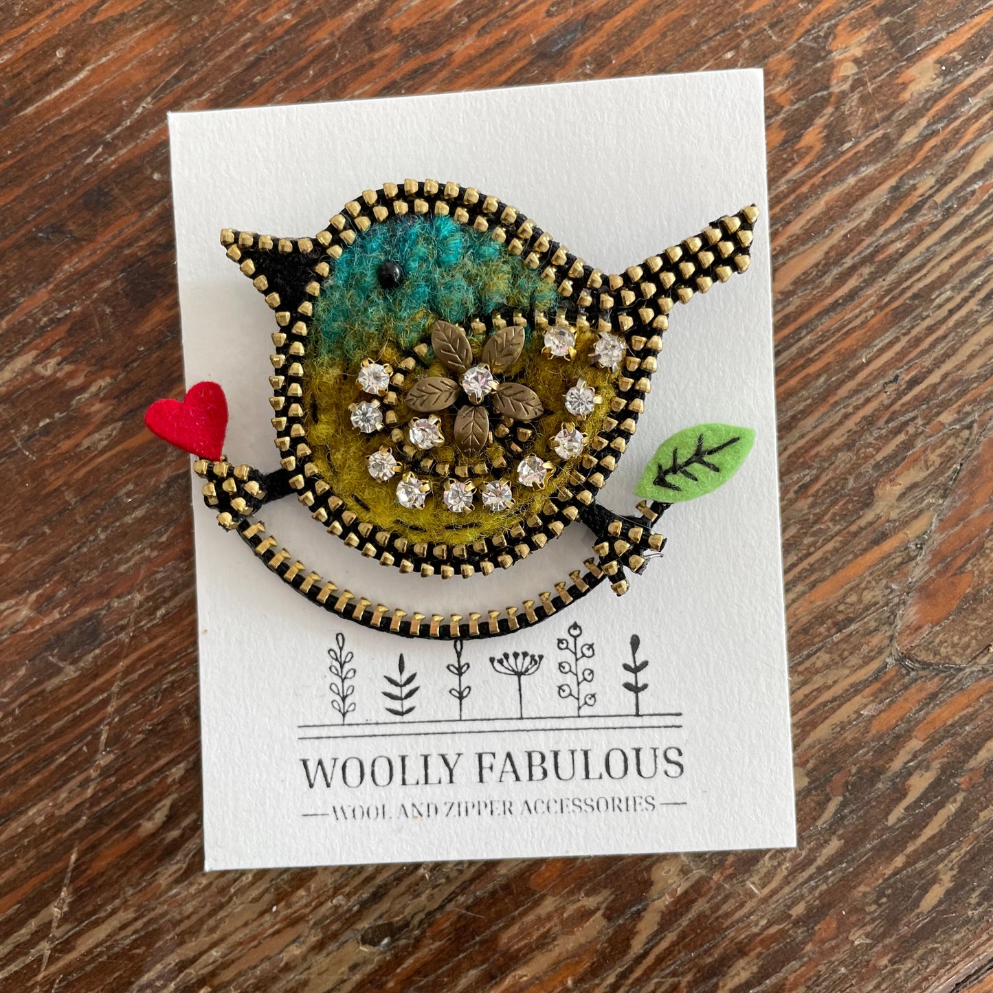 Bird Brooch by Odile Gova