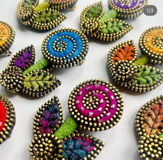 Posey Flower Brooch by Odile Gova
