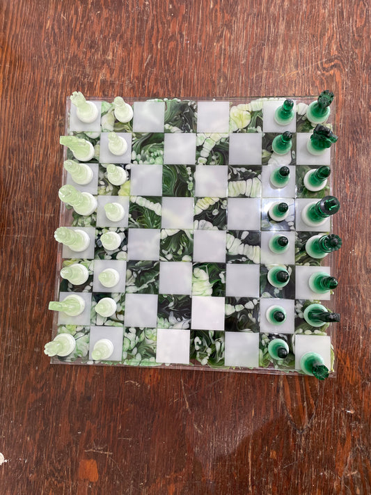 Emerald City Chess Set by Mary Perkins