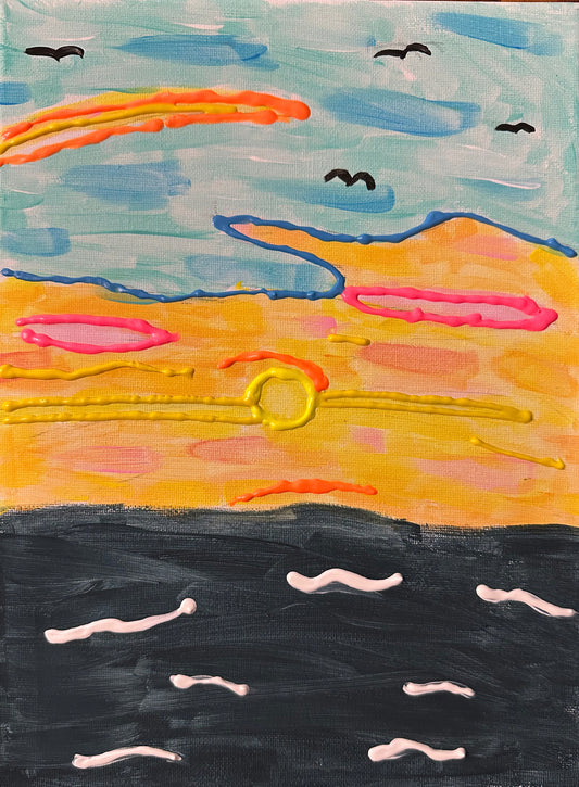 Camping Sunset by Briar - Kids Juried Art Show